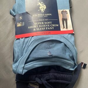 Super Soft Short Sleeve Crew & Sleep Pants ( 2 piece set )